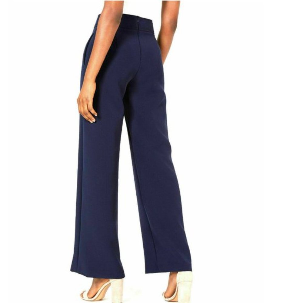 Lucy Paris Diane Button-Front Wide Pants. XS - Picture 2 of 8